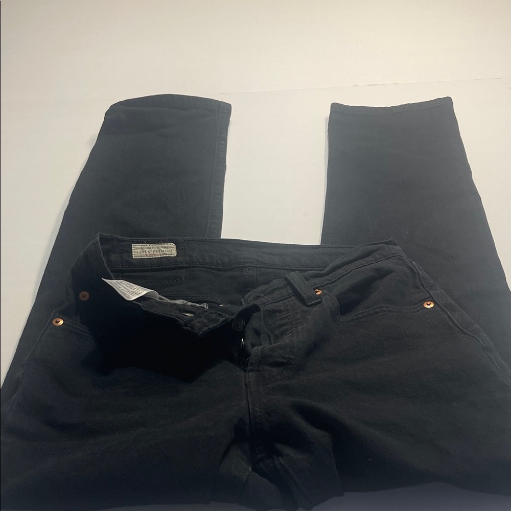 Men's Classic Black‎ Straight Jeans